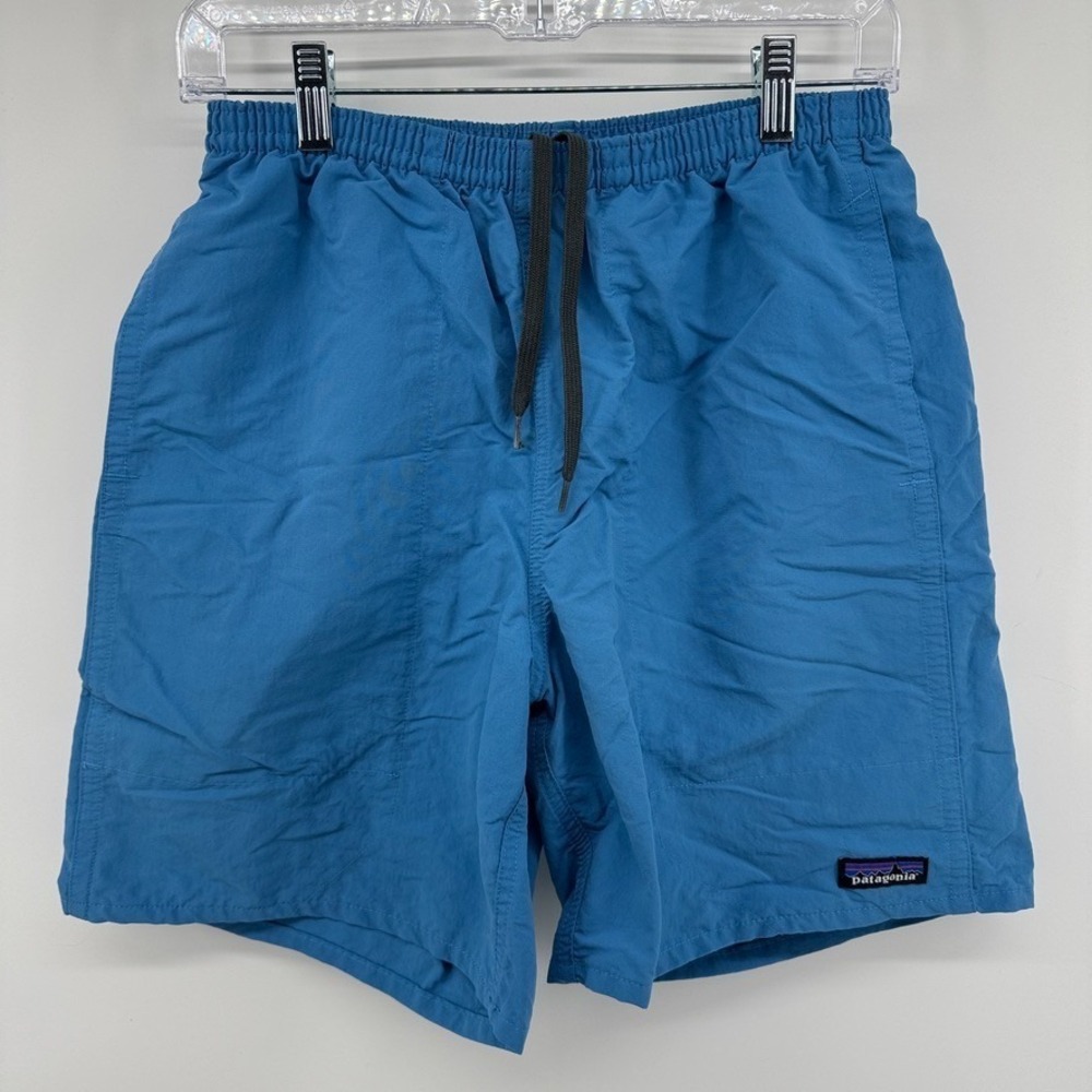 Patagonia Shorts Mens Small Blue Baggies NetPlus Mesh Lined Shells Quick Dry